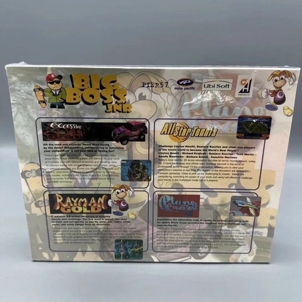 Pc Big Box Rayman Gold (1997) With Other Games Collection Ubisoft New Sealed
